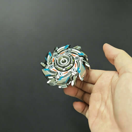 Restless No.08 Stainless Steel Glow EDC Fidget Spinner front view