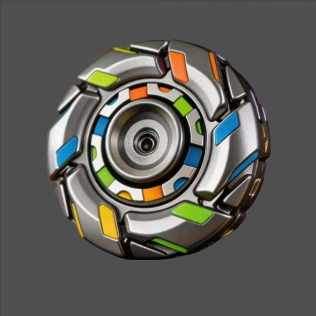 Restless No.08 Stainless Steel Glow EDC Fidget Spinner front view