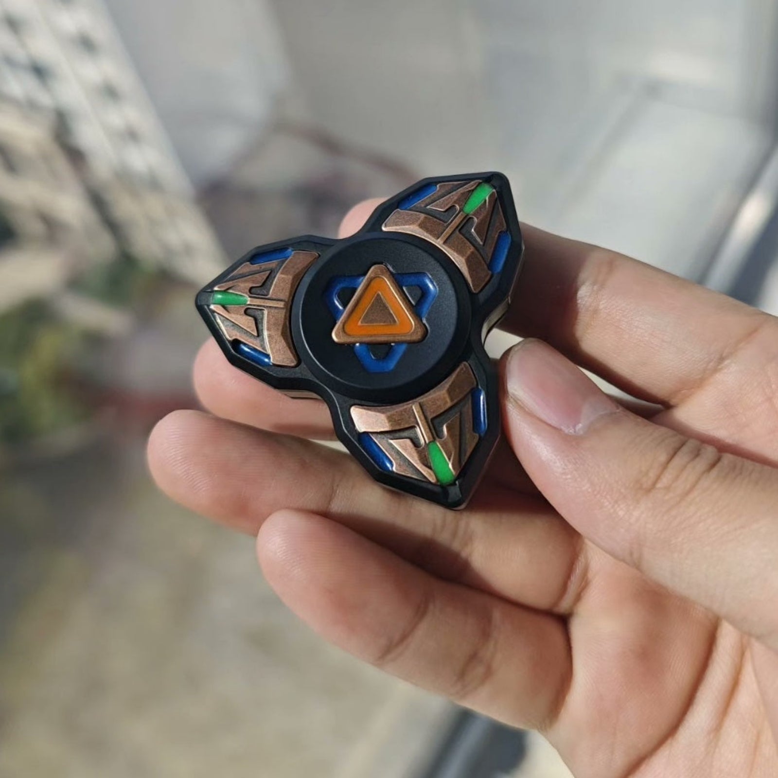 Expel EDC Fidget Spinner – Stainless Steel & Copper Linkage